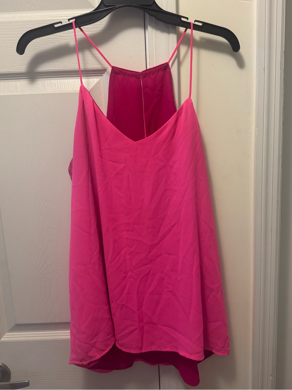 Reversible Women's Hot Pink Spaghetti Strap Tank Top